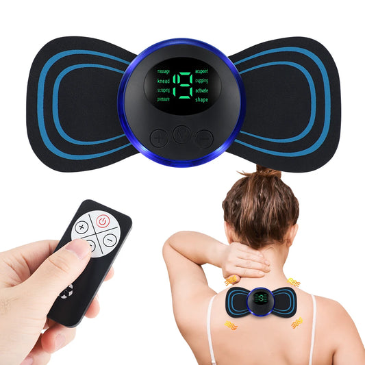 Neck Rechargeable Massager EMS Electric Cervical Massage Patch Low Frequency Pulse for Muscle Pain Relief,Support Dropshipping